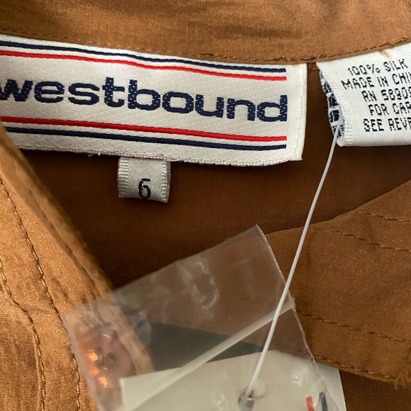 WESTBOUND 100% Silk Shirt - Picture 2 of 5